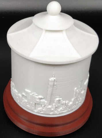 3D Kerzenlicht Panorama Stadt New York